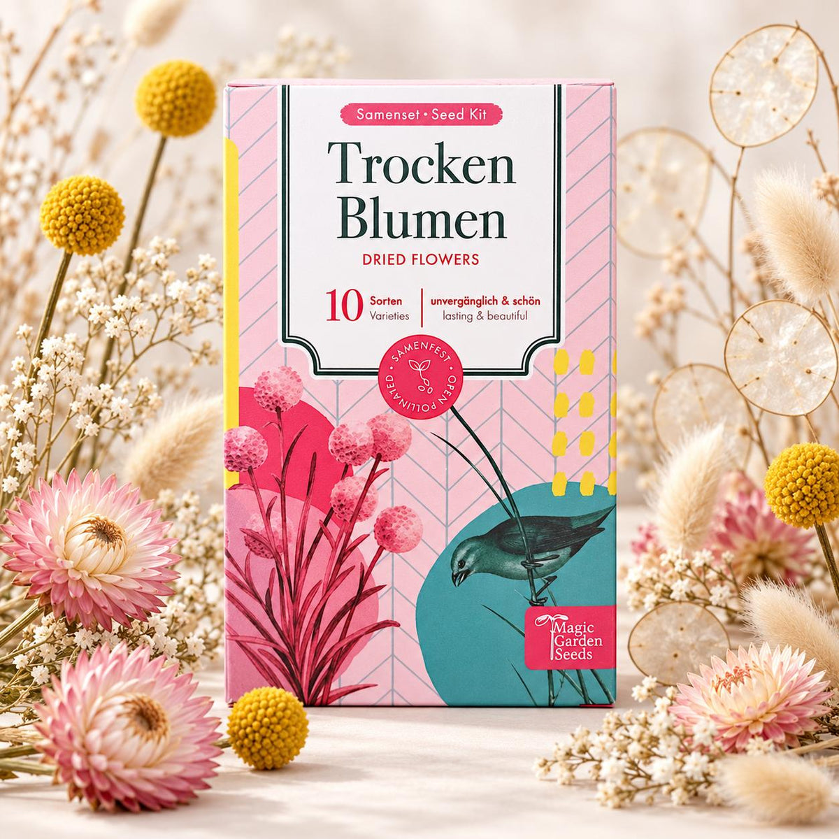 Trockenblumen – 10 Sorten Samenset