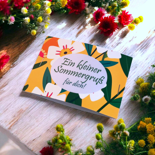 10x Kleiner Blumengruß "Sommergruß"