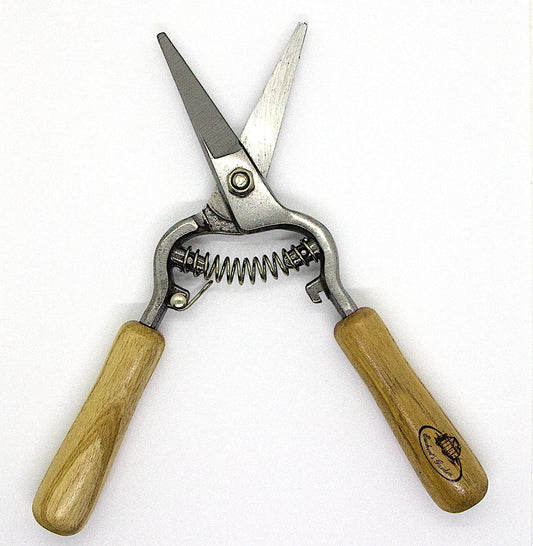 Blumenschere mit Eschenholzgriff