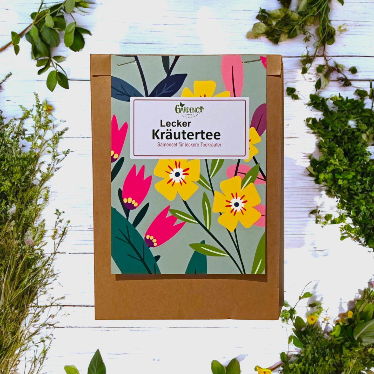 Lecker Kräutertee Samenset – 5 beliebte Teekräuter selbst anbauen ... Lecker Kräutertee Samenset – 5 beliebte Teekräuter selbst anbauen ...