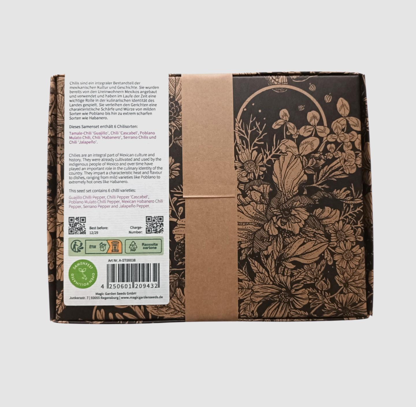 Klassische mexikanische Chilis – Samen-Geschenkset