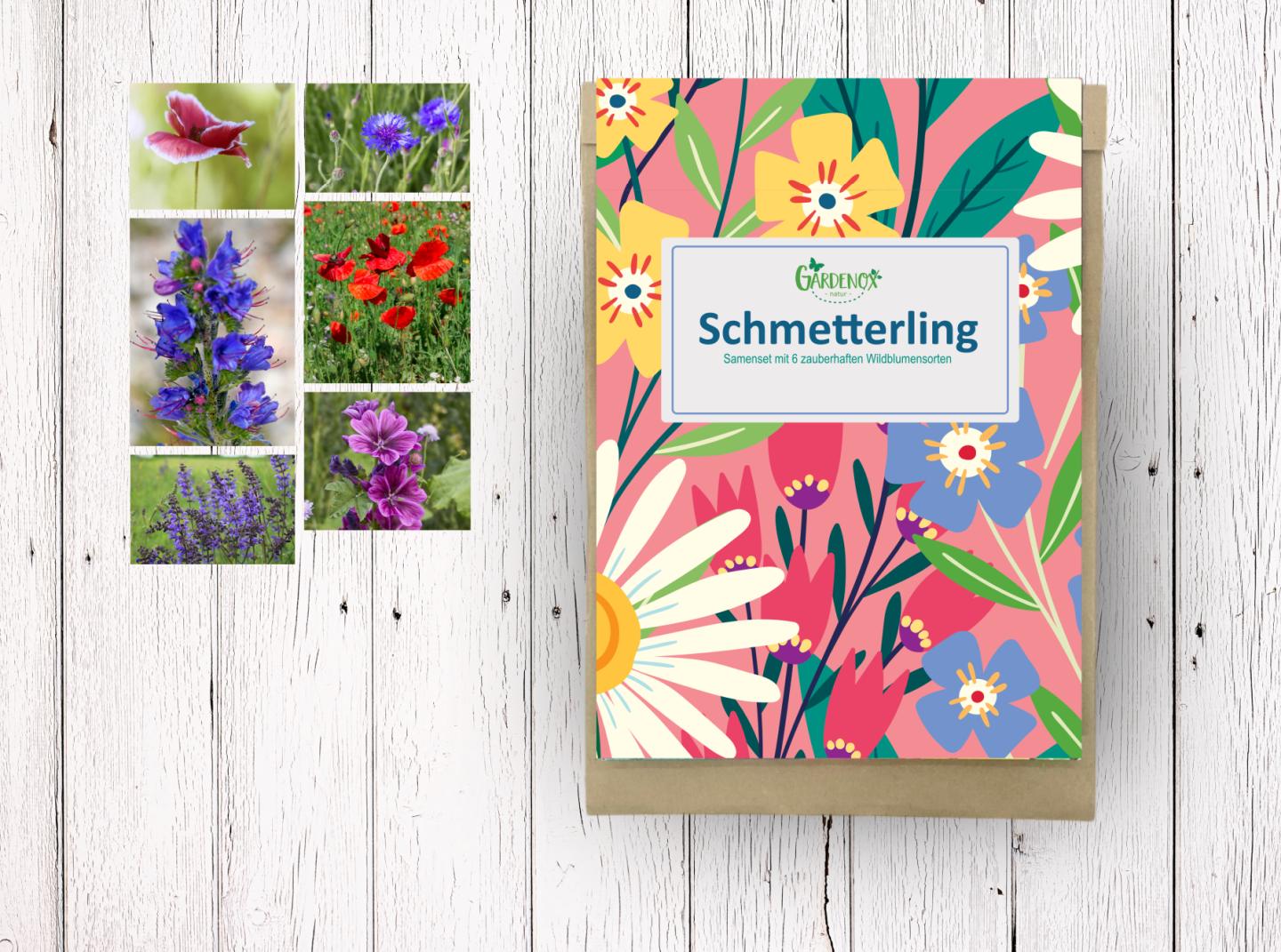 Wildblumen Samenset "Schmetterling" - 6 Sorten Wildblumen