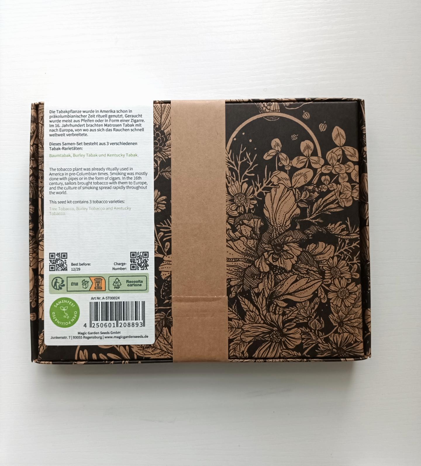 Tabak-Vielfalt – Samen-Geschenkset