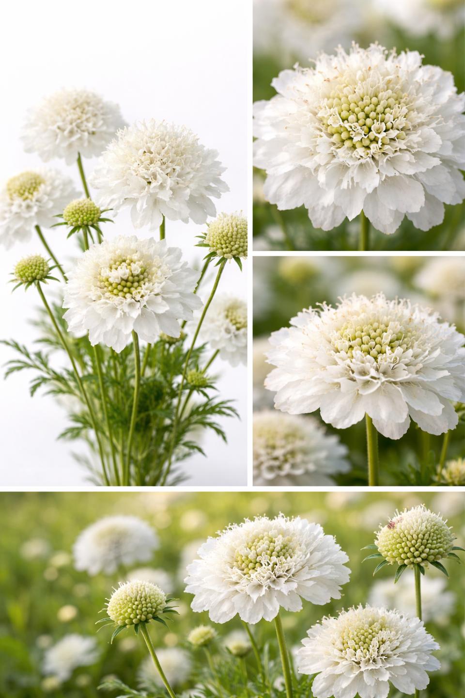 50 Samen Weiße Skabiose * Scabiosa atropurpurea "Snowmaiden"