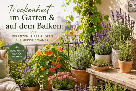 Trockenheit im Garten und auf dem Balkon
