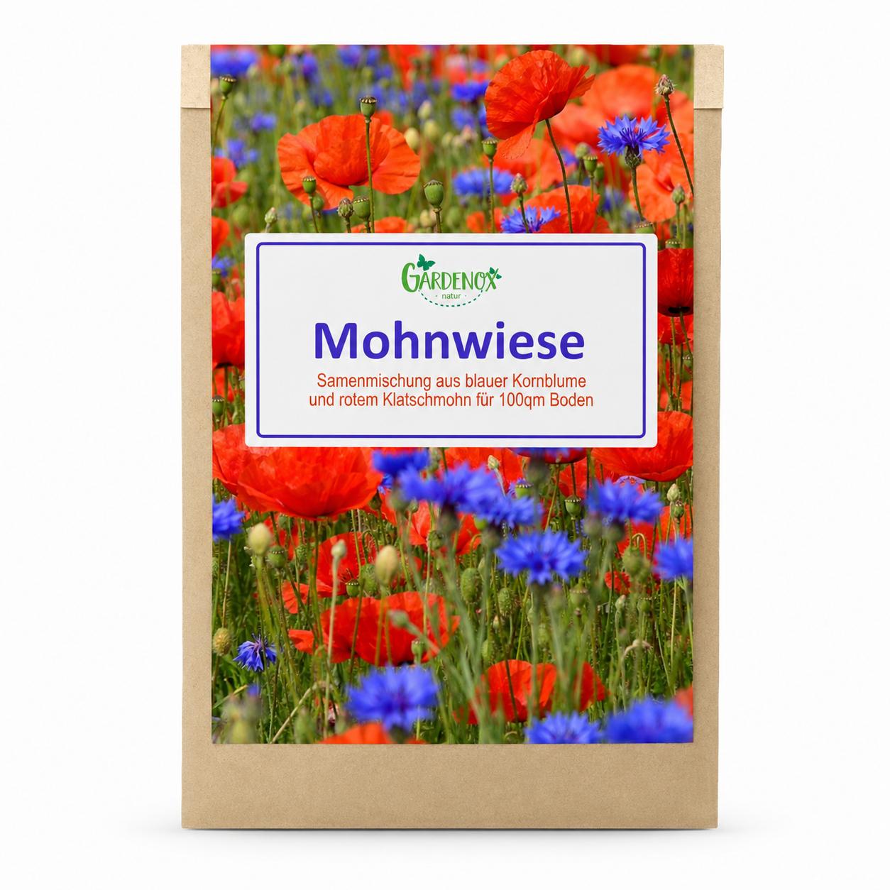 100 qm Samenmischung Kornblume + Klatschmohn