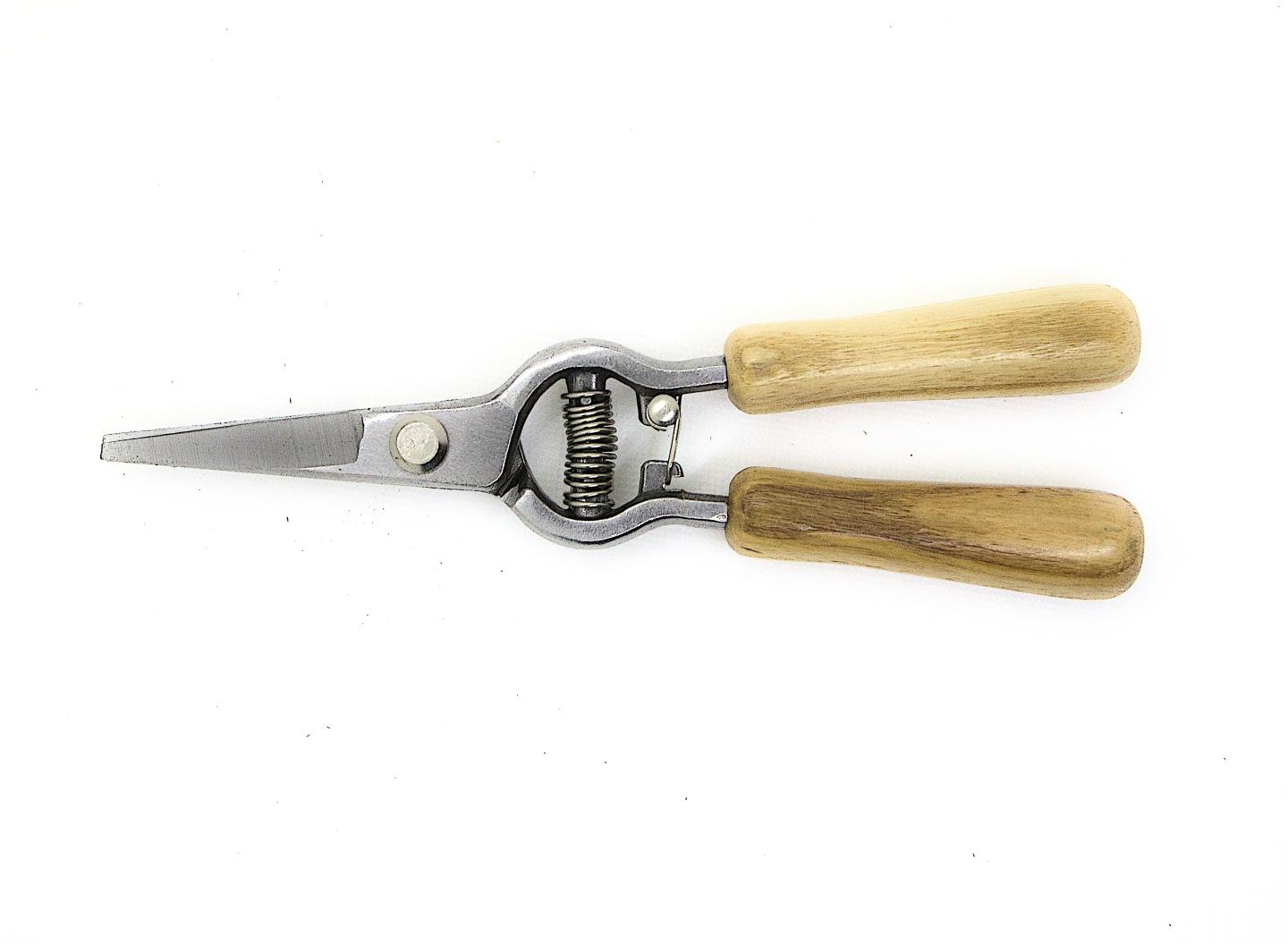 Blumenschere mit Eschenholzgriff