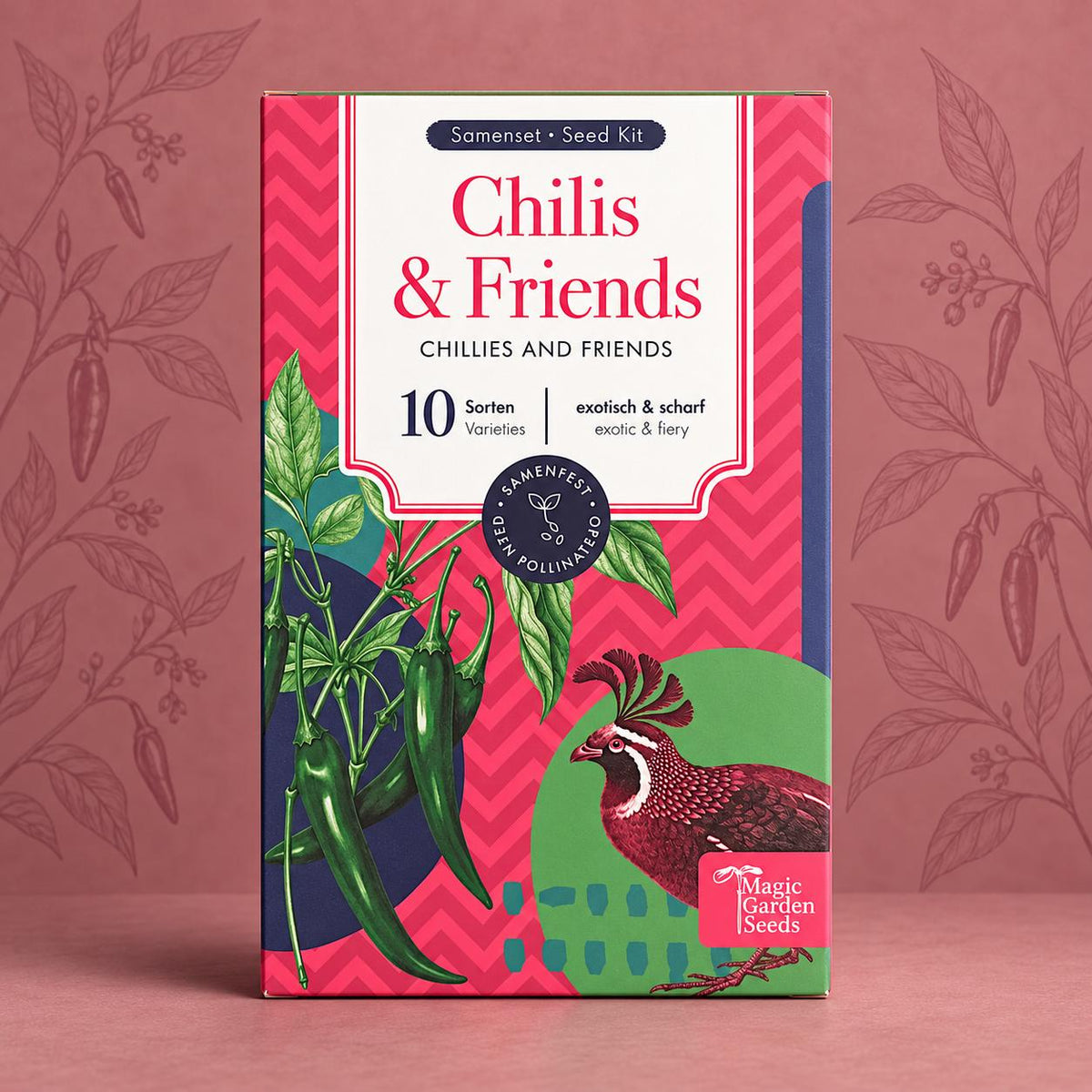 Chilis & Friends – 10 Sorten Chili Saatgut Set