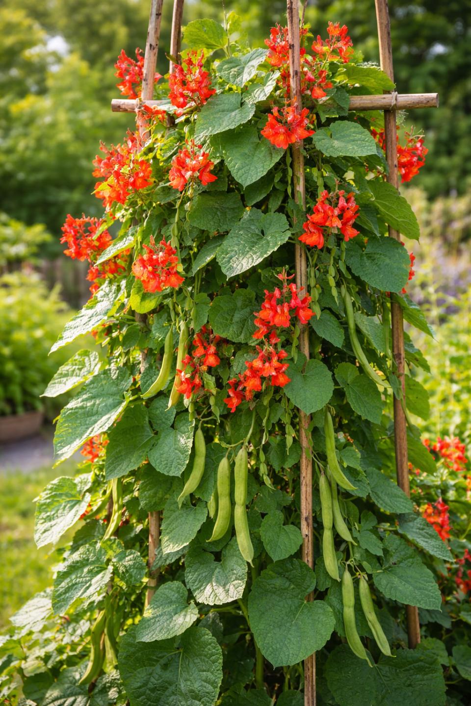 Feuerbohne "Preisgewinner" - 25 Gramm für ca. 20 Pflanzen