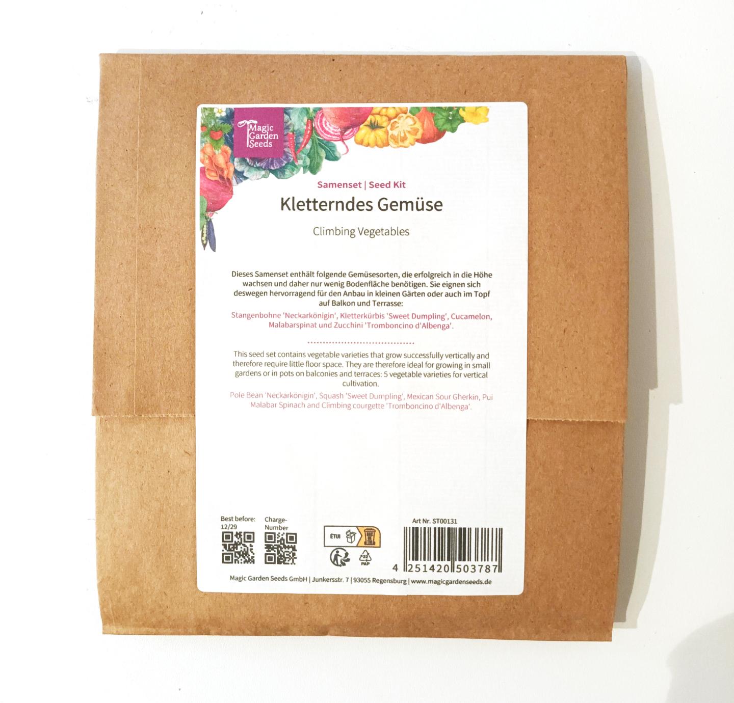 Kletterndes Gemüse – Samenset (5 Sorten)