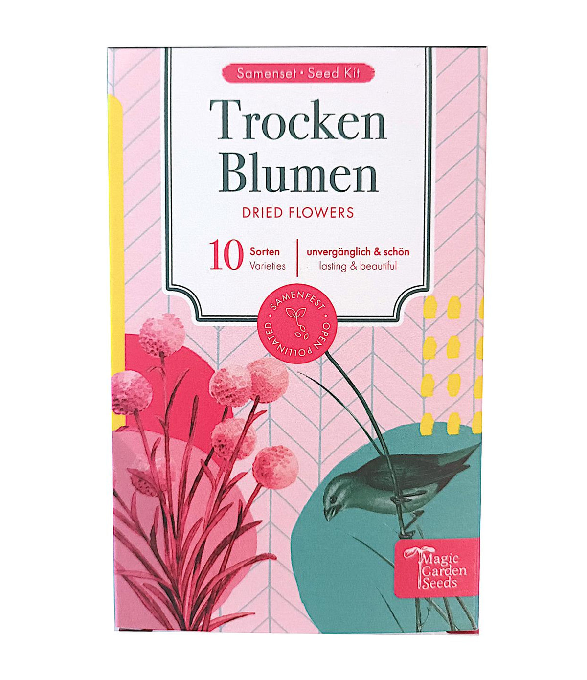Trockenblumen Samenset – 10 Sorten – Gardenox-Natur